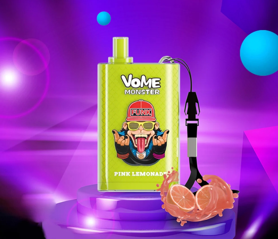 Fumot Vome Monster 10000 Vape - Vaaleanpunainen Limonadi: Suomen Vape-markkinoiden Uusi Supertähti