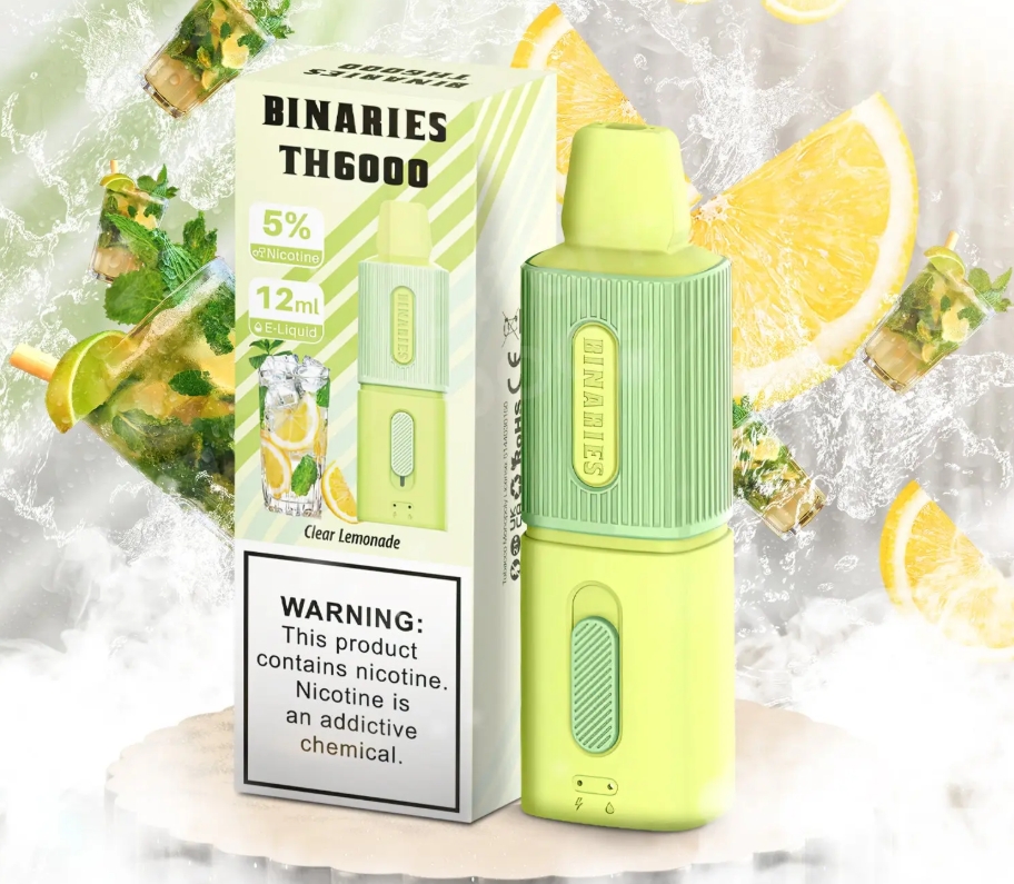 HorizonTech Binaries TH6000 Vape – kirkas limonadi: Uuden sukupolven makuhermoja herättelevä kokemus