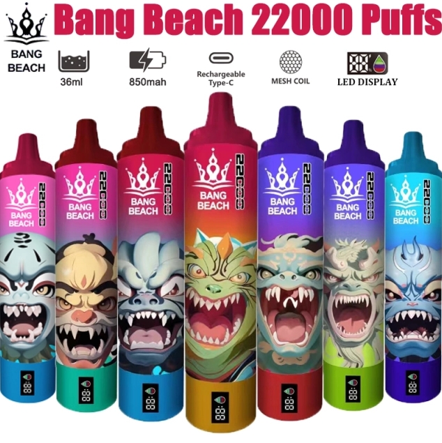 Bang Beach 22000 Puffs Kertakäyttöinen Vape - vesimeloni jäätä: Kesän Raikkain Vaping-Elämys Suomessa