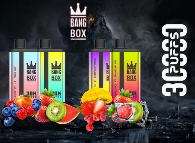 Bang Box 30000 Puffs Double Flavour Vape – sininen razz jää & tuplarypäle tuo makujen vallankumouksen Suomeen
