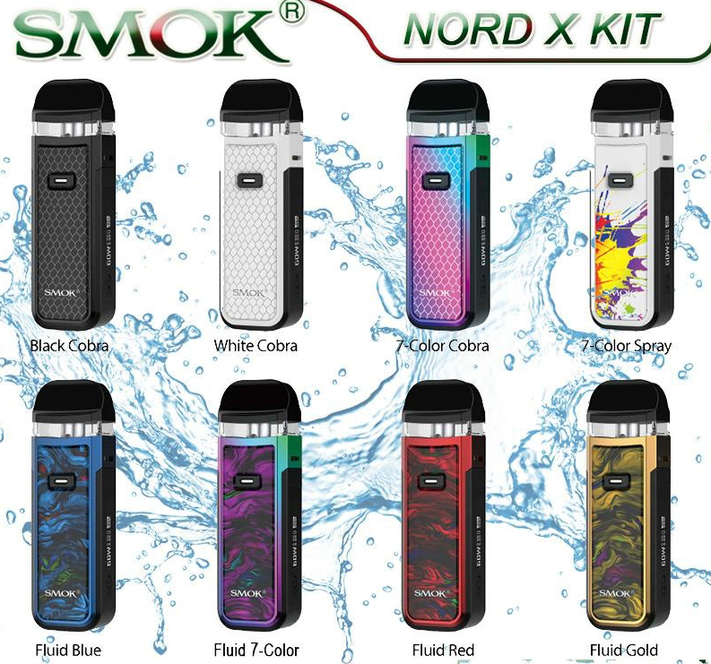 SMOK Nord X Pod Kit Vape - 7-värinen kobra: Täydellinen valinta modernille höyryttelijälle