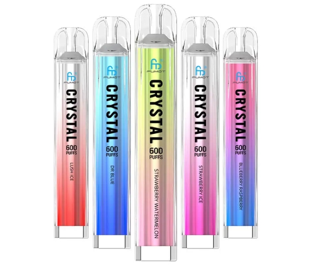 Fumot Crystal 600 Puffs Vape - vaaleanpunainen limonadi: Kevyt raikkaus jokaisella henkäyksellä