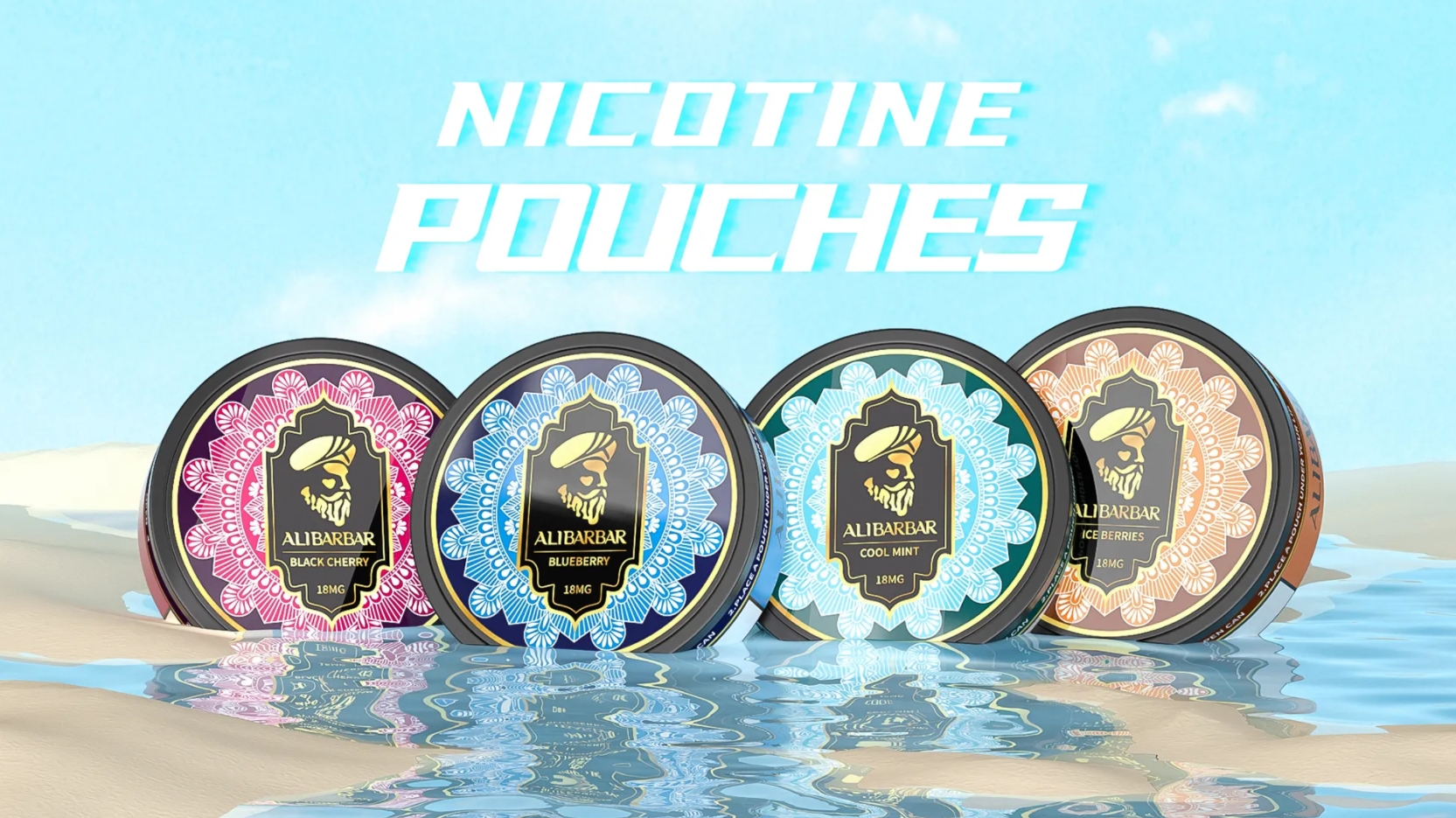 Alibarbar Nicotine Pouches - Mustikka Hapan Vadelma: Uuden Sukupolven Makuvalinta Nikotiinittomaan Nautintoon
