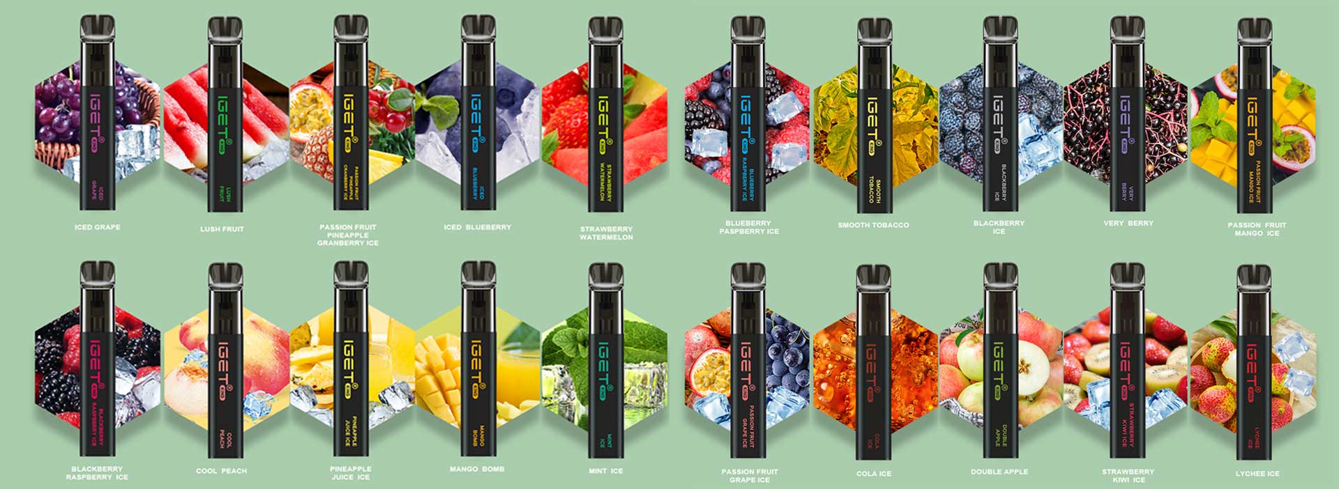 IGET King 2600 Puffs Nikotiiniton Vape - Mansikka Vesimeloni: Suomen Kesän Virvokkeesi Taskussa